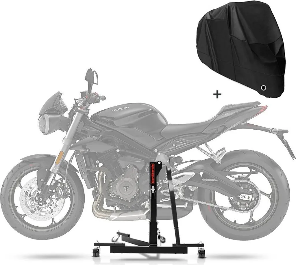 Béquille centrale Triumph Trident 660 pour entretien et hivernage