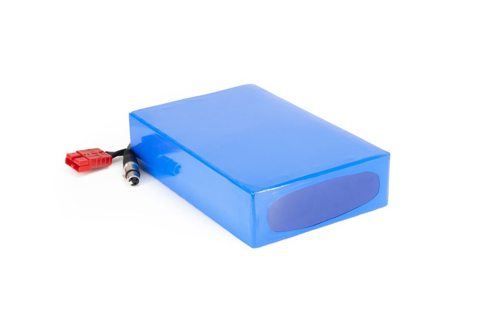 Lithium-Ionen Akkupack 48V 22,5Ah 50A mit BMS 305x191x70mm inkl. Ladegerät
