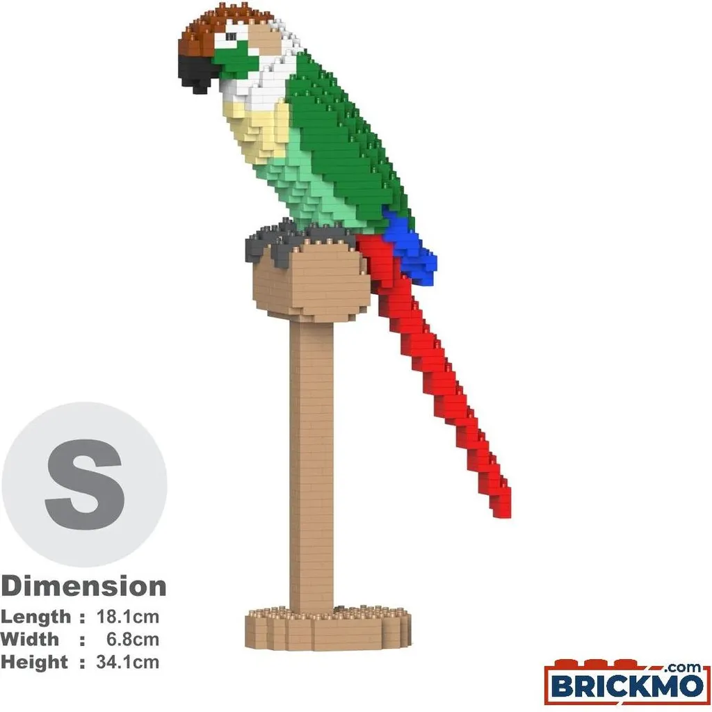 Conure à joues vertes JEKCA 01S-M01 : briques solides qui ne tombent jamais