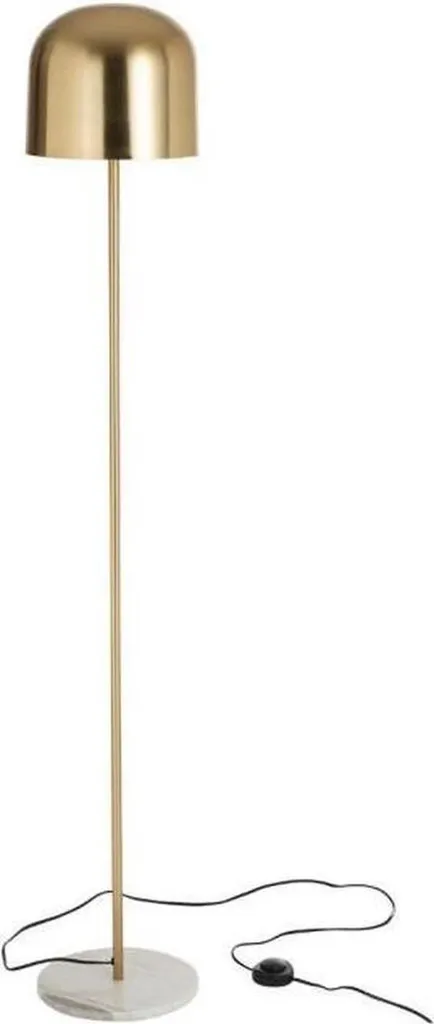 Lampadaire J-Line Queen 148 cm doré et marbre avec douille E14 chic