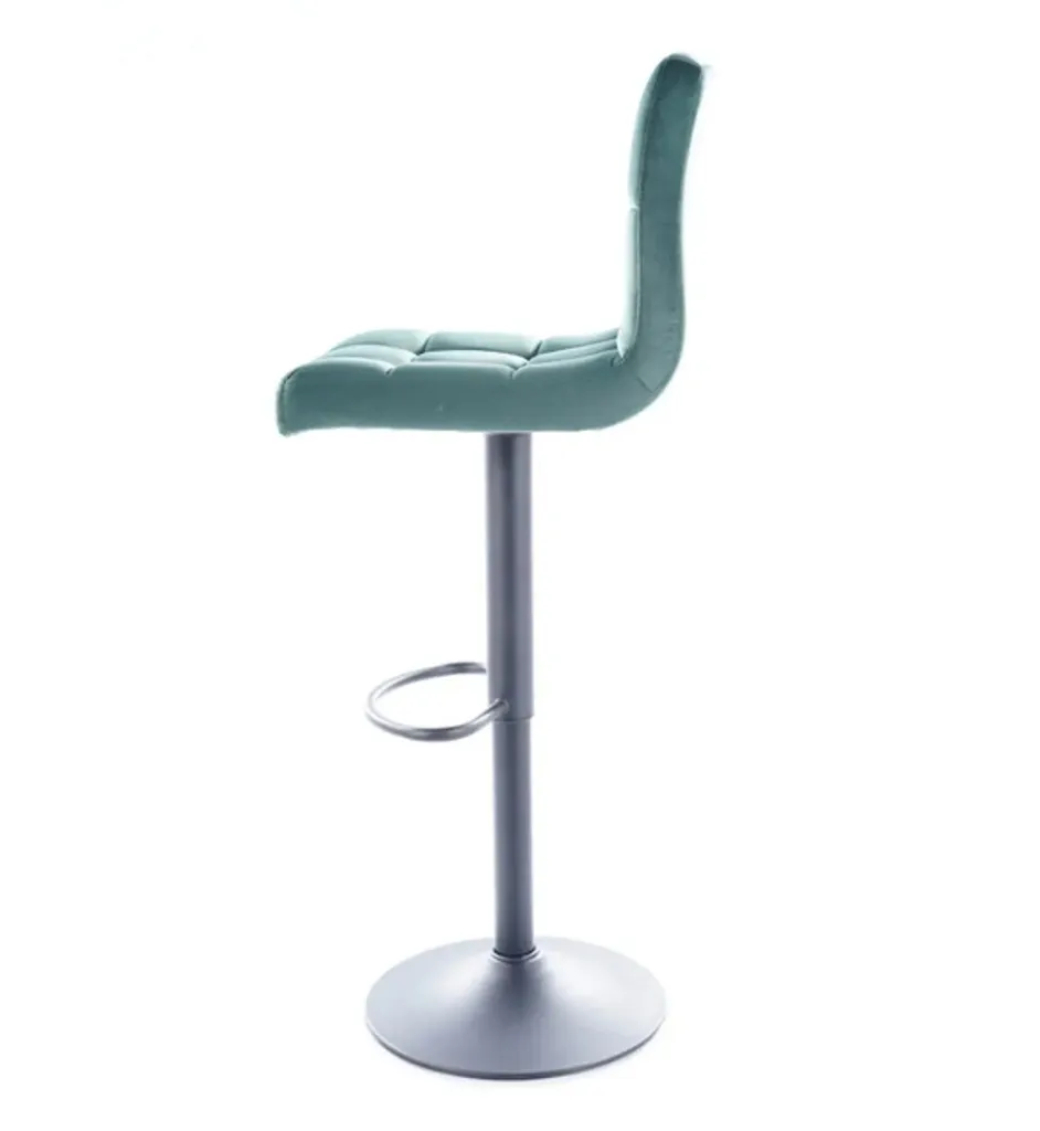 Sedia da Bar LEONORA Verde e Nero - Sgabello Elegante per Cucina - 5