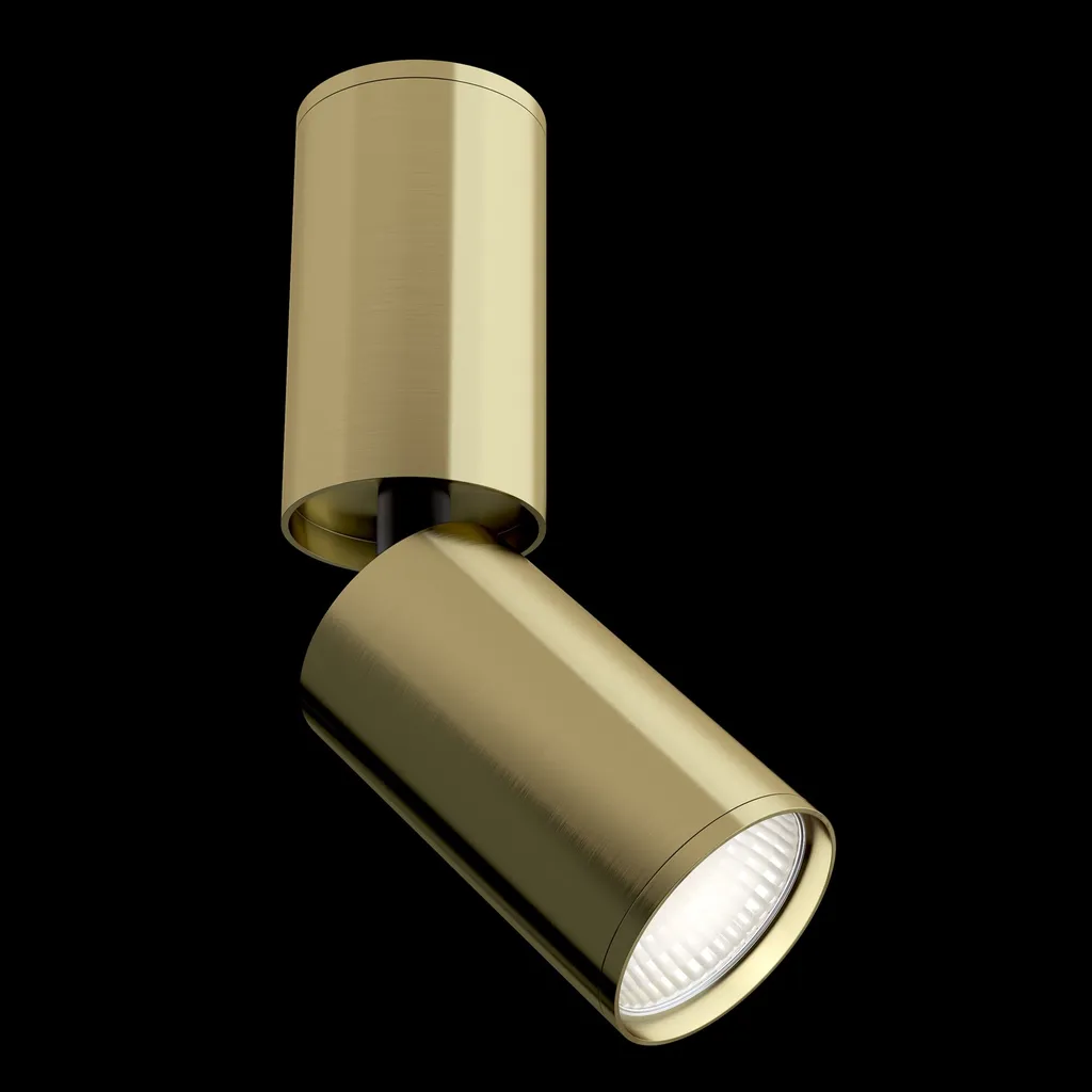 Plafoniera, alluminio, ottone, regolabile, D 5,2 cm - 4