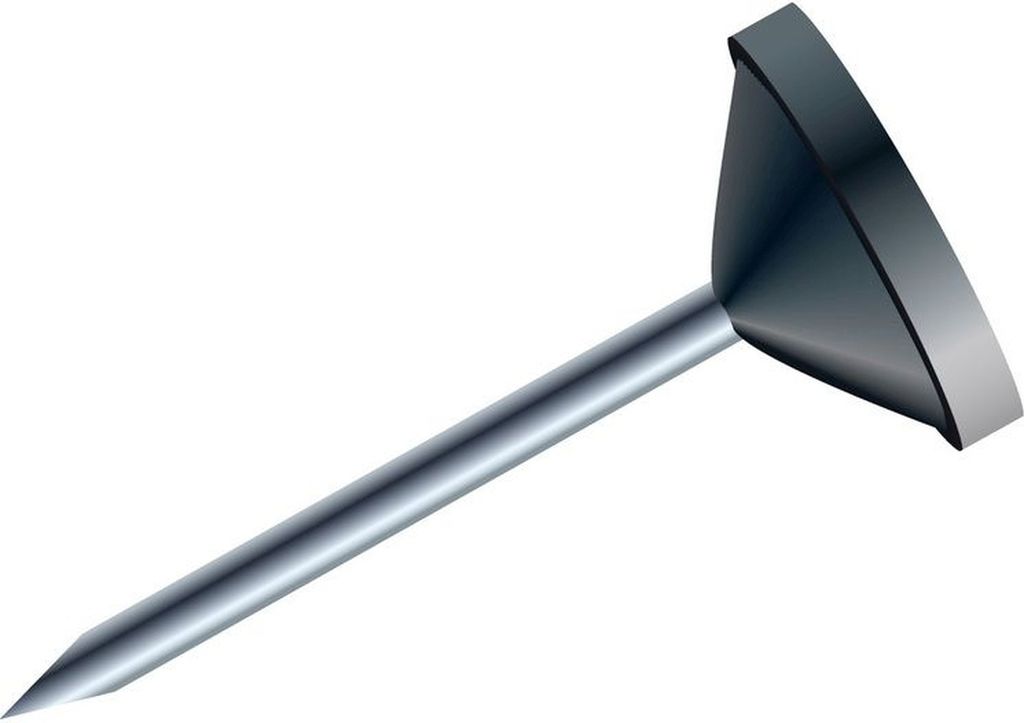 Flachkopfnadeln 5mm VE=5x100 Stück schwarz