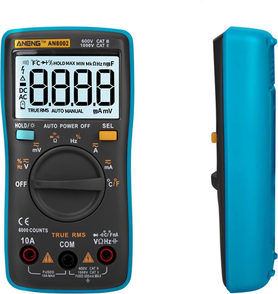 ANENG AN8002, 6000 tellingen, multifunctionele digitale Productafbeelding 