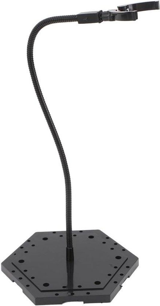 Displayhalter für Actionfiguren und Puppen, ABS rostfreier Stahl, Stop-Motion-Modelhalter für 6 Zoll Puppen (schwarz)