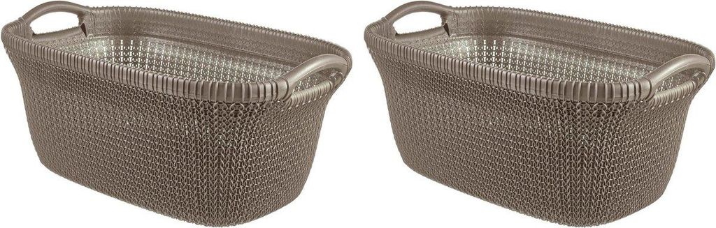 Curver Knit Wäschekorbe 40L 2er Set