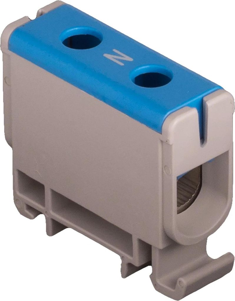 Pollmann Universalklemme AL/CU, 1-fach, blau, 2 Klemmstellen, 6 - 50mm², 1 Stk.