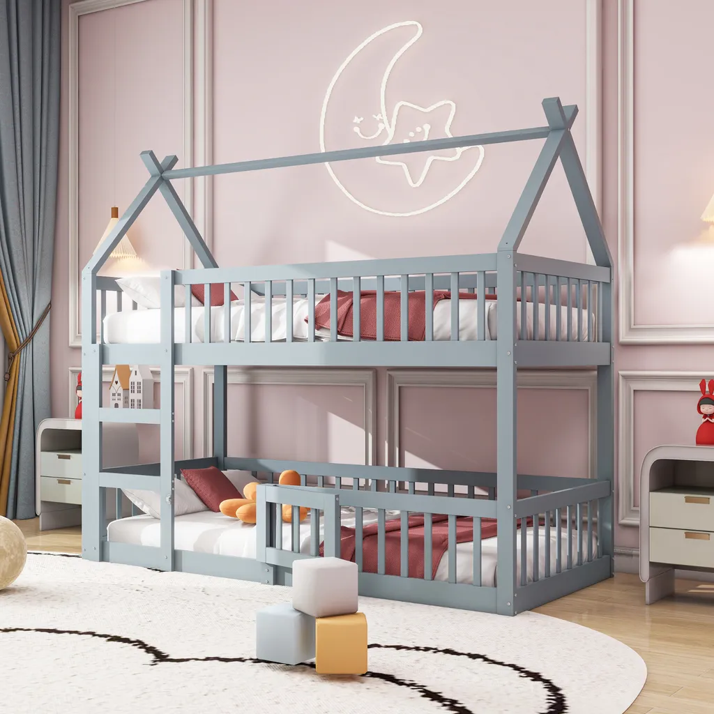 Lit Superposé 90x200 cm avec Escalier : Fini le Désordre en Chambre
