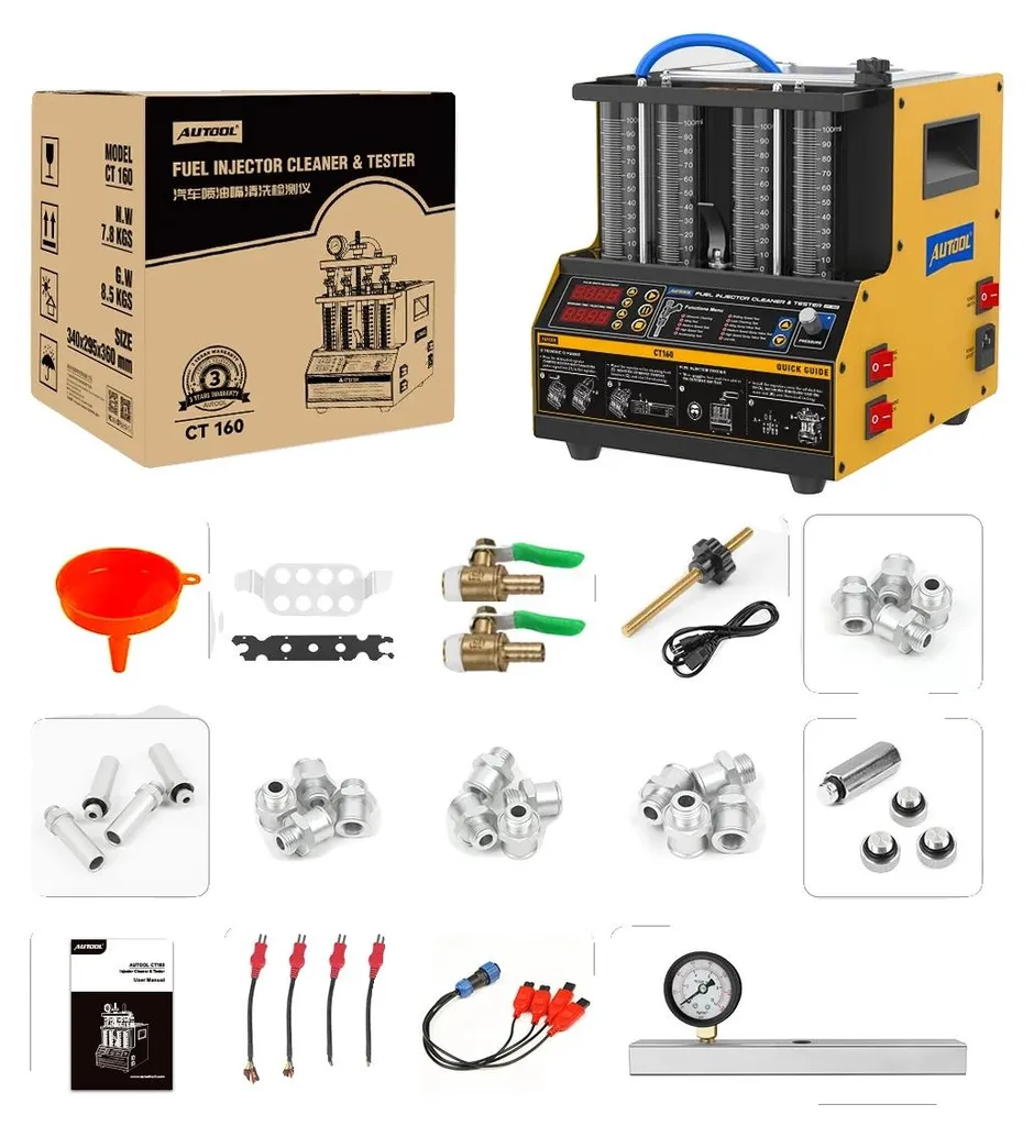 Machine nettoyage injecteur contre surconsommation, alu 7500 tr/min
