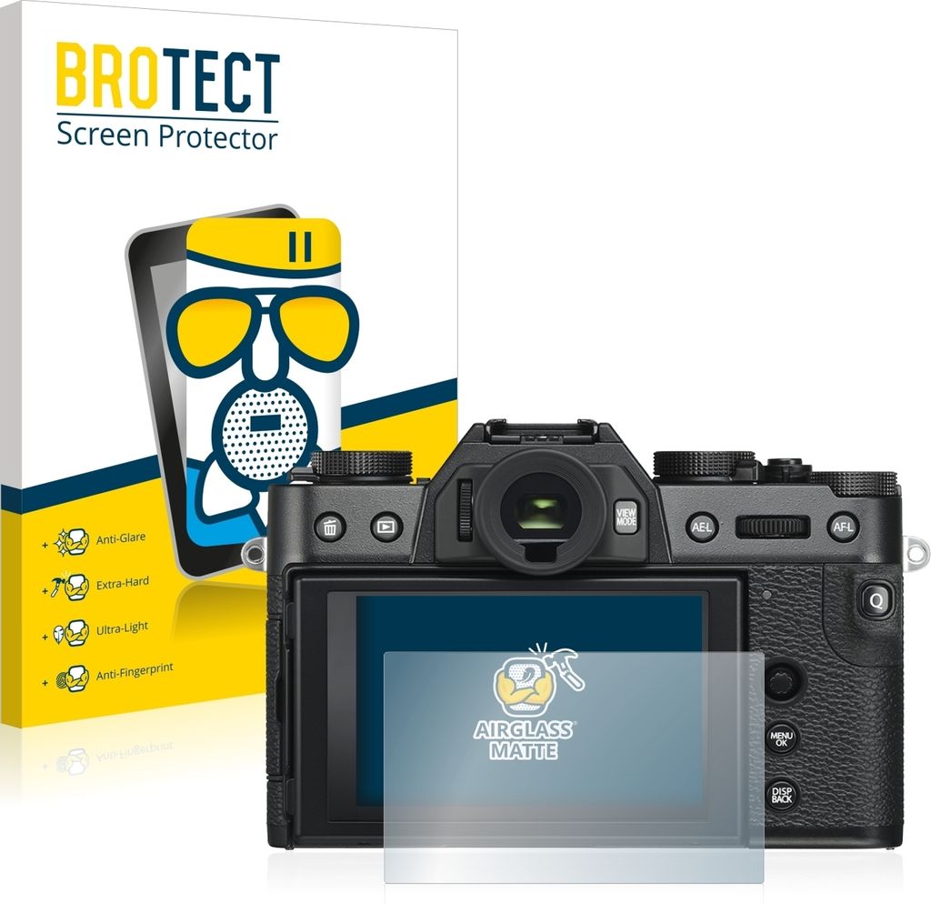 BROTECT Entspiegelungs Schutzglas für Fujifilm X-T30 ll Schutzfolie Panzer Folie Glas Display Schutz matt