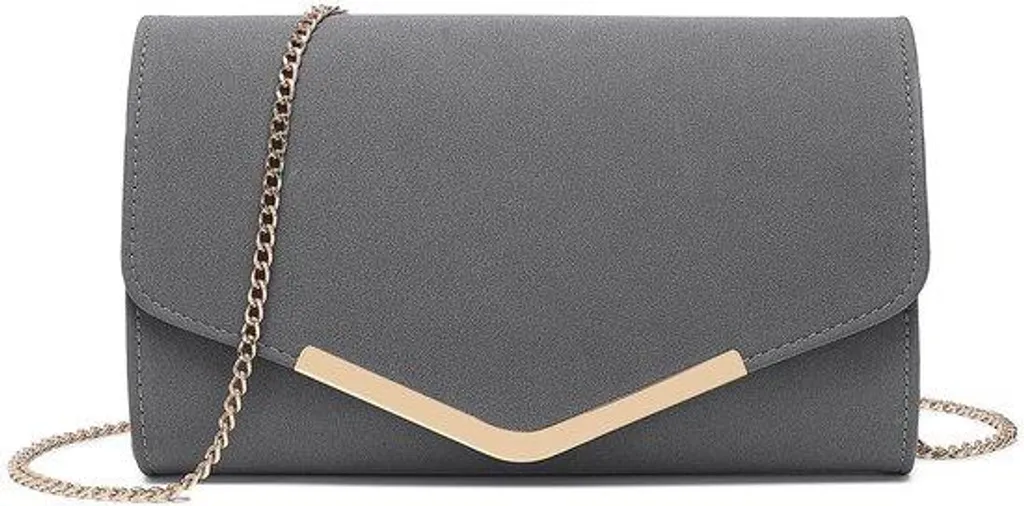Pochette à chaîne élégante argentée pour mariage et soirée de gala