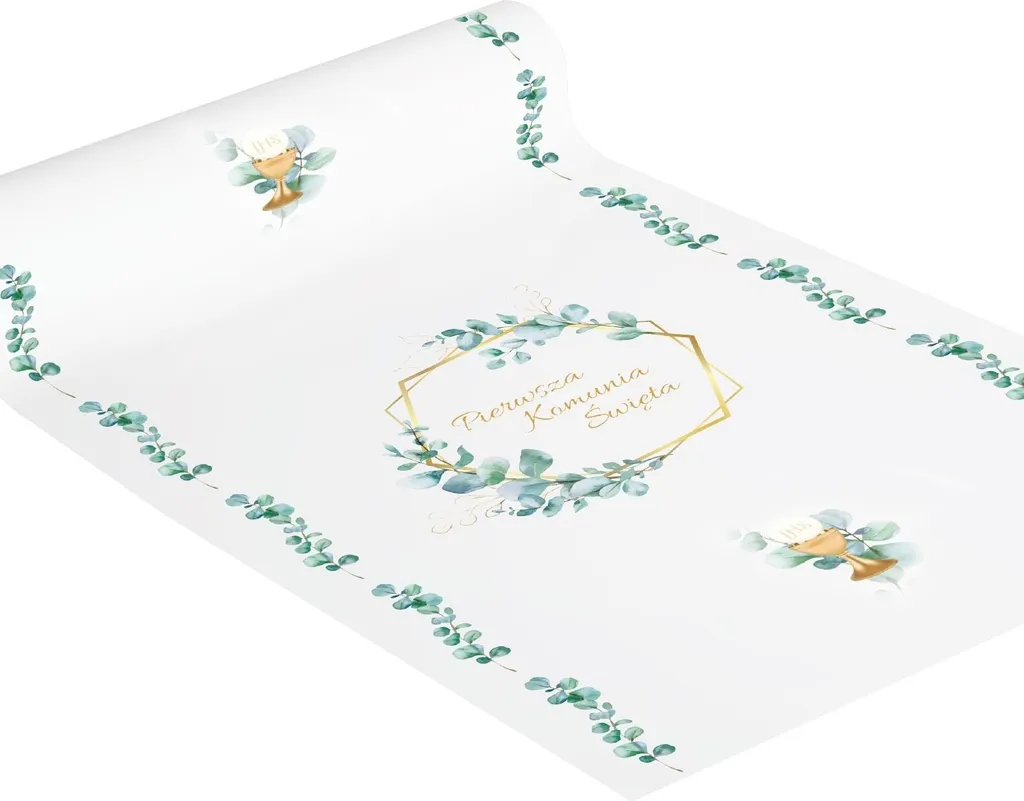 Chemin de table communion pour décoration de repas de fête 5m