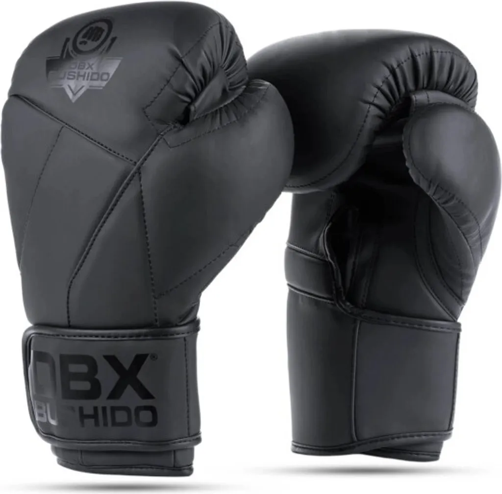 Gants de boxe 10oz noirs pour sparring et sac de frappe - DBX BUSHIDO B-2v15B