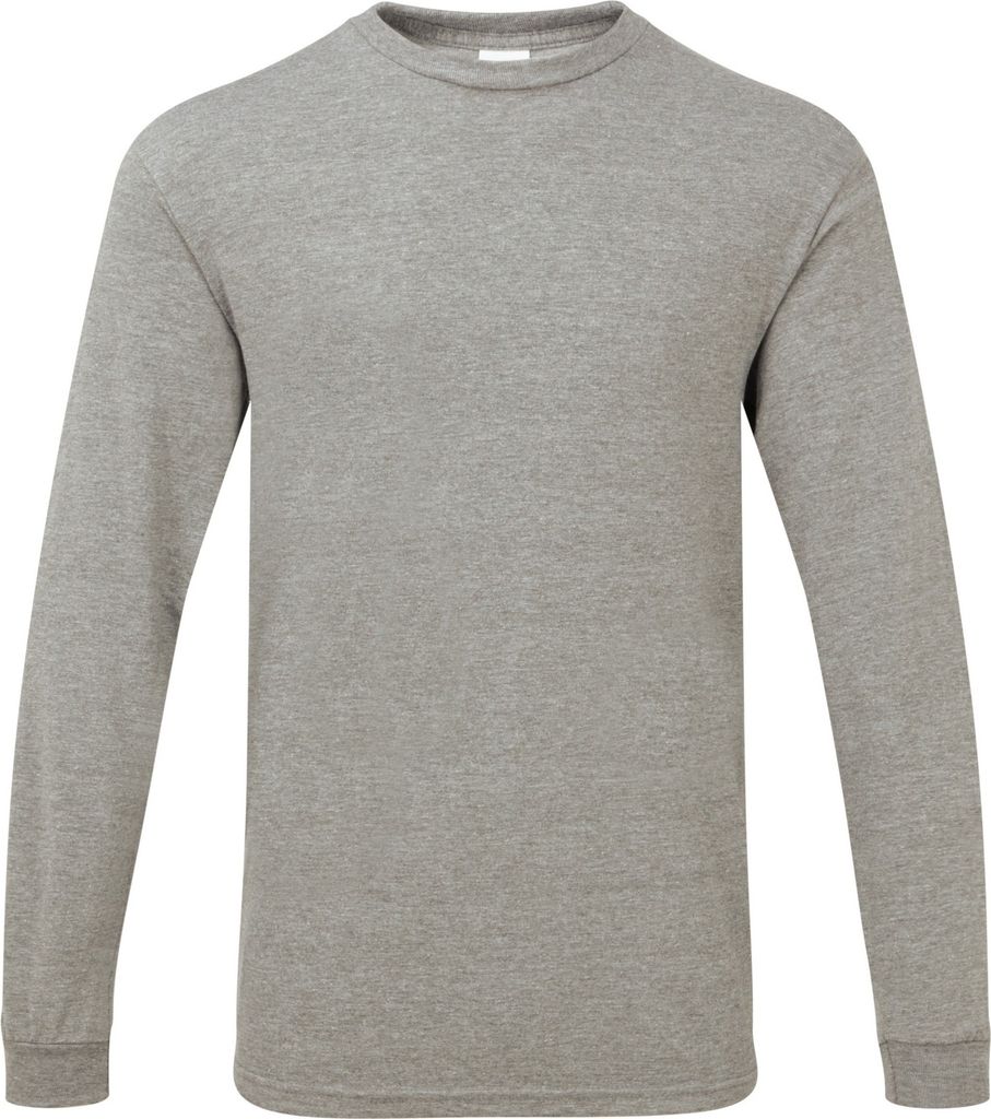 Gildan Herren T-Shirt Hammer, schwere Qualität, langärmlig PC3068 (S) (Graphit meliert)