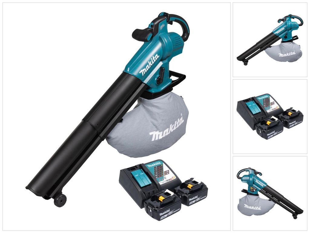 Makita DUB 187 RT2 Akku Laubbläser und Laubsauger 18 V Produktbild 