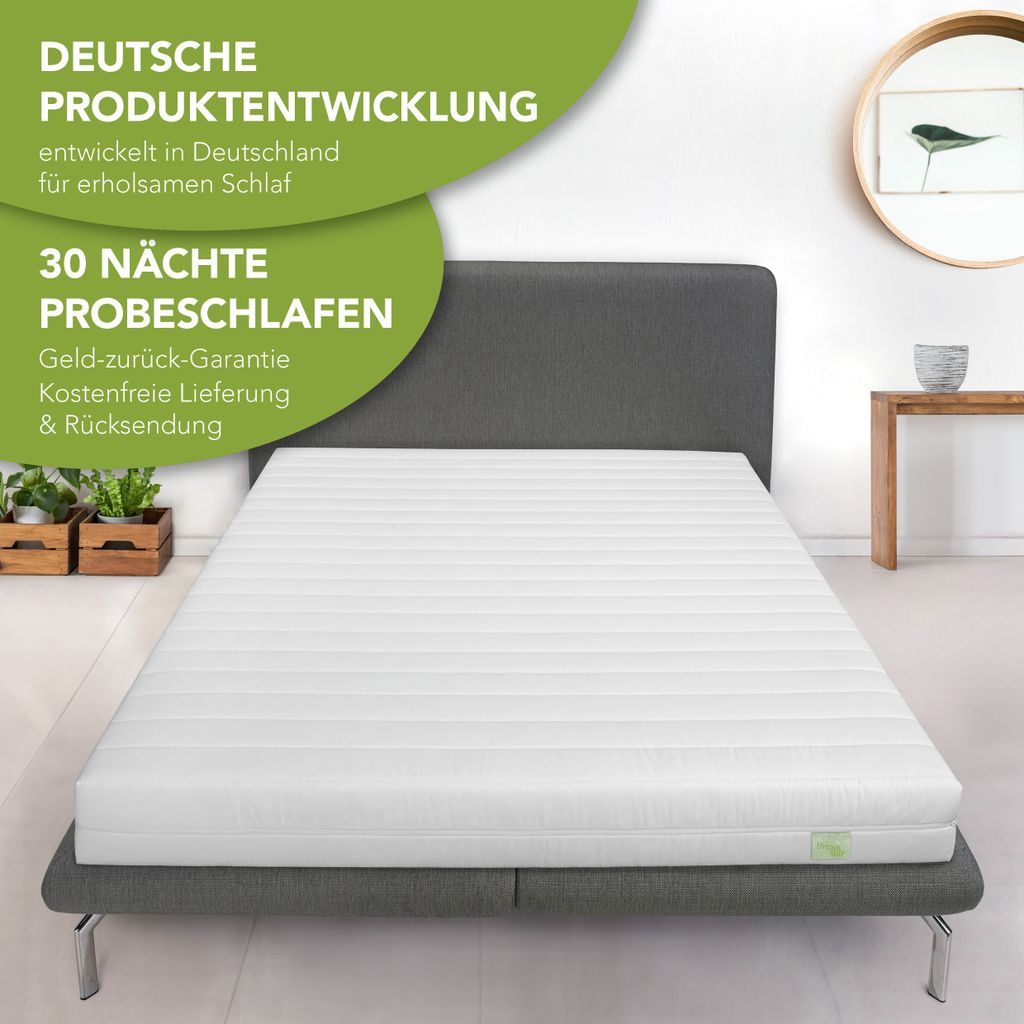 Komfortable 7-Zonen Kaltschaummatratze | 90 x 200 cm | 11cm Produktbild 2