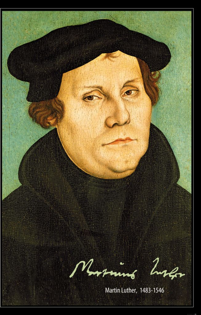Martin Luther Kunstdruck Bild - Portrait, 1529 (180 x 120 cm)