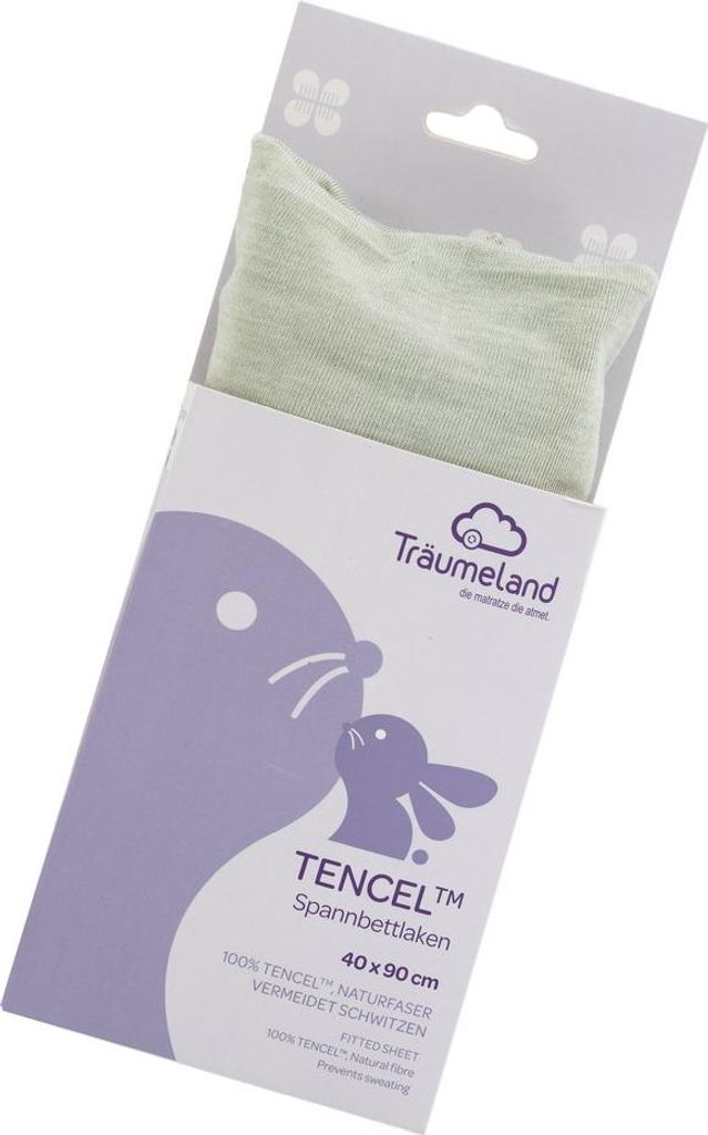 Träumeland Spannbettlaken Lyocell desert sage 40 x 90 cm