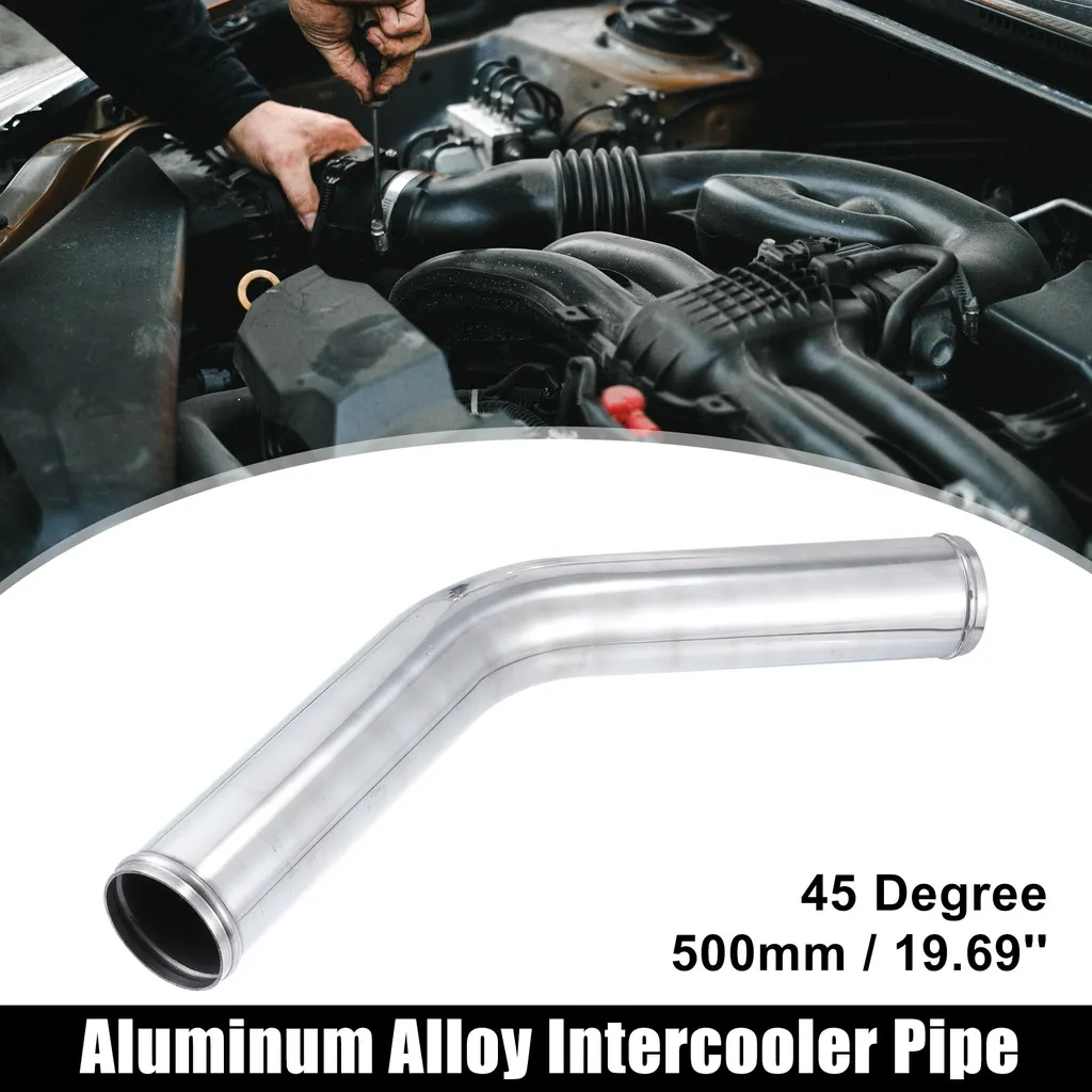 Tube Intercooler 45° pour Montage Turbo Personnalisé Aluminium 63mm