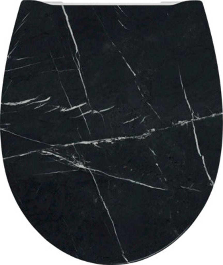 form&style WC-Sitz TEMOE schwarz marmoriert mit Produktbild 