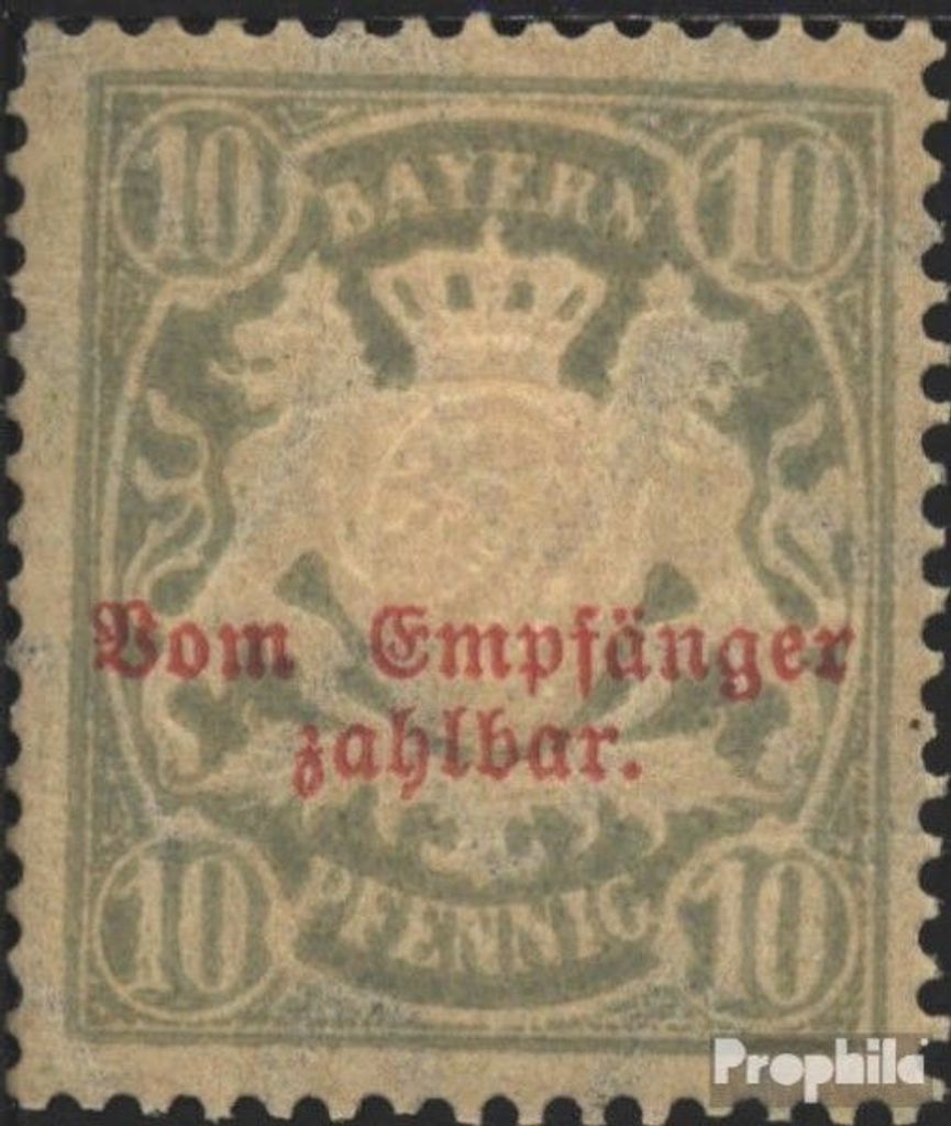 Briefmarken Bayern 1888 Mi P12B x gestempelt Staatswappen