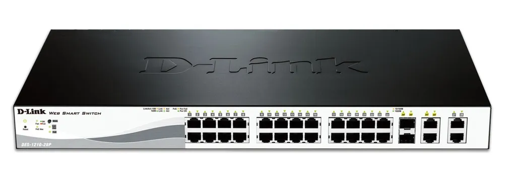 Switch Web Smart PoE 28 Ports D-Link DES-1210-28P Format Rackable