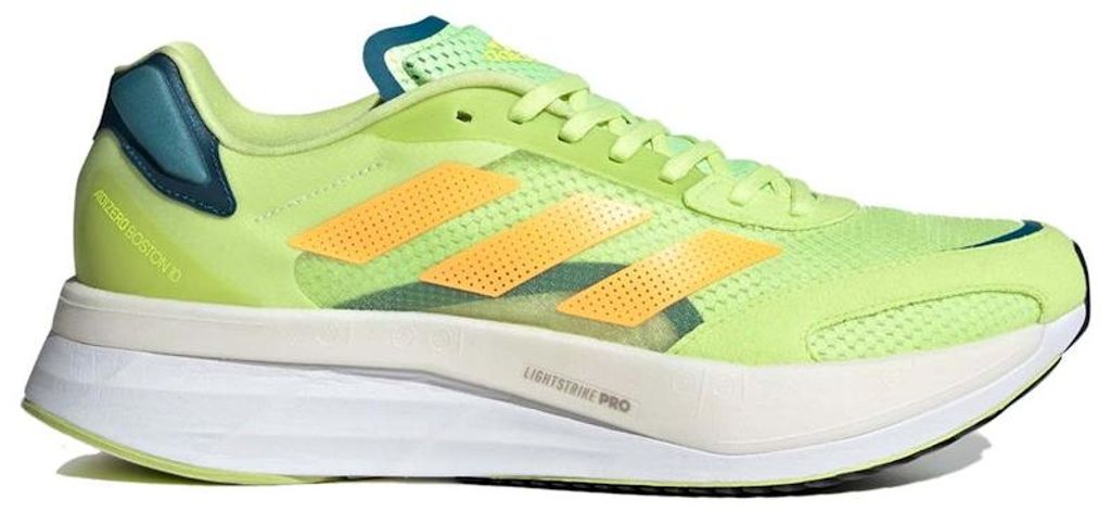 adidas Adizero Boston 10 Pulse Lime Flash Orange Teal - EU Produktbild 