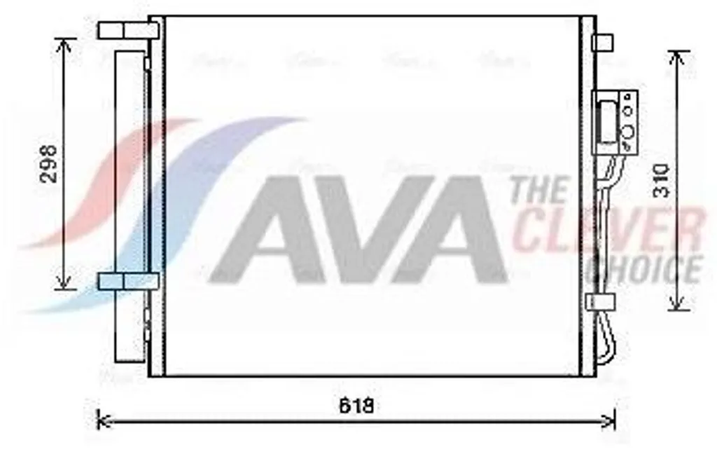 Radiateur de clim AVA COOLING HY5310D en aluminium haute qualité