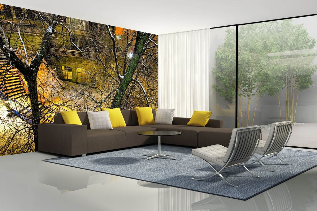Vlies Fototapete NACHTSTADT 375 x 250 cm (inkl. Kleister) - Produktbild 