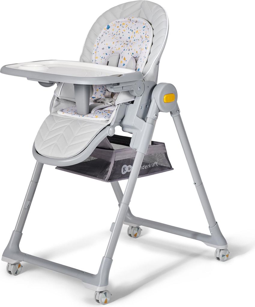 Kinderkraft LASTREE 2 in 1 - Babyliege und Kinderhochstuhl - verstellbar - zusammenklappbar - mit Spielbügel und Rollen - ab Geburt bis 3 Jahre - ...