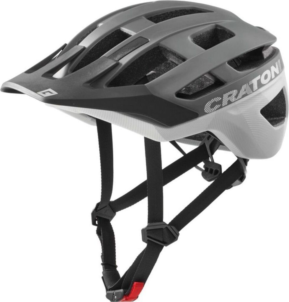 CRATONI MTB - Fahrradhelm AllRace stone/weiß matt