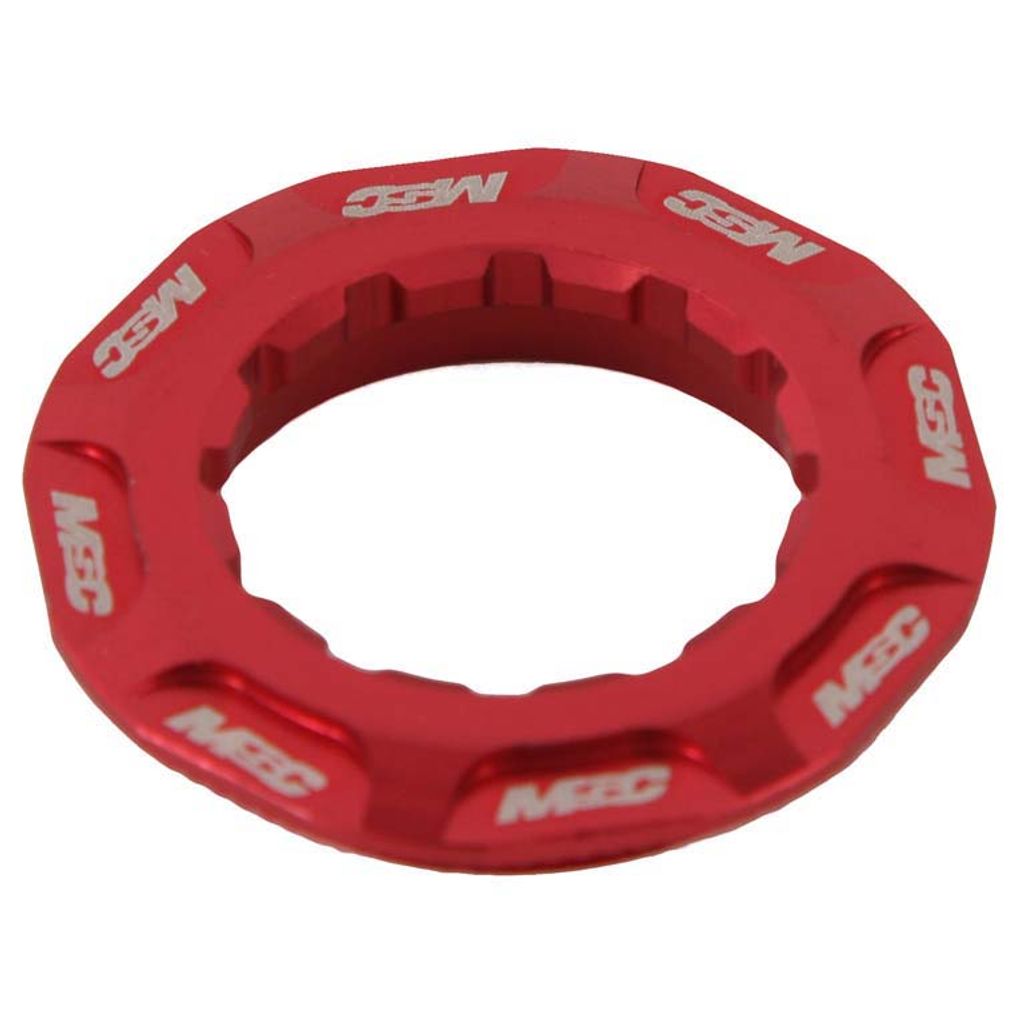 Msc Ultralight Single Speed Casette Lock Ring Red 12 t