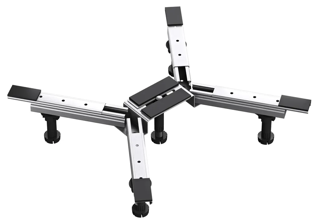 Pied de douche ajustable 10-14cm sans perçage finition chromée doporro