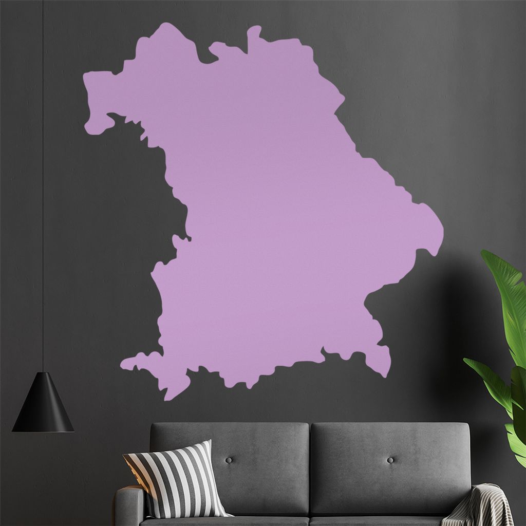 KIWISTAR Bundesland Bayern - München Allianz Arena Wandtattoo in 6 Größen - Wandaufkleber Wall Sticker - Dekoration, Küche, Wohnzimmer, Schlafz...