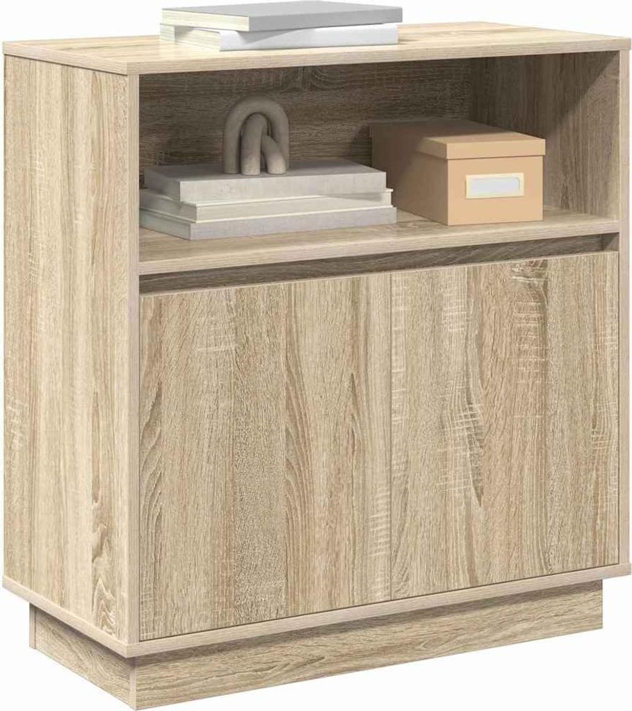 vidaXL Kredens LED dąb sonoma 71 x 34,5 x 75 cm materiał Zdjęcie produktu 
