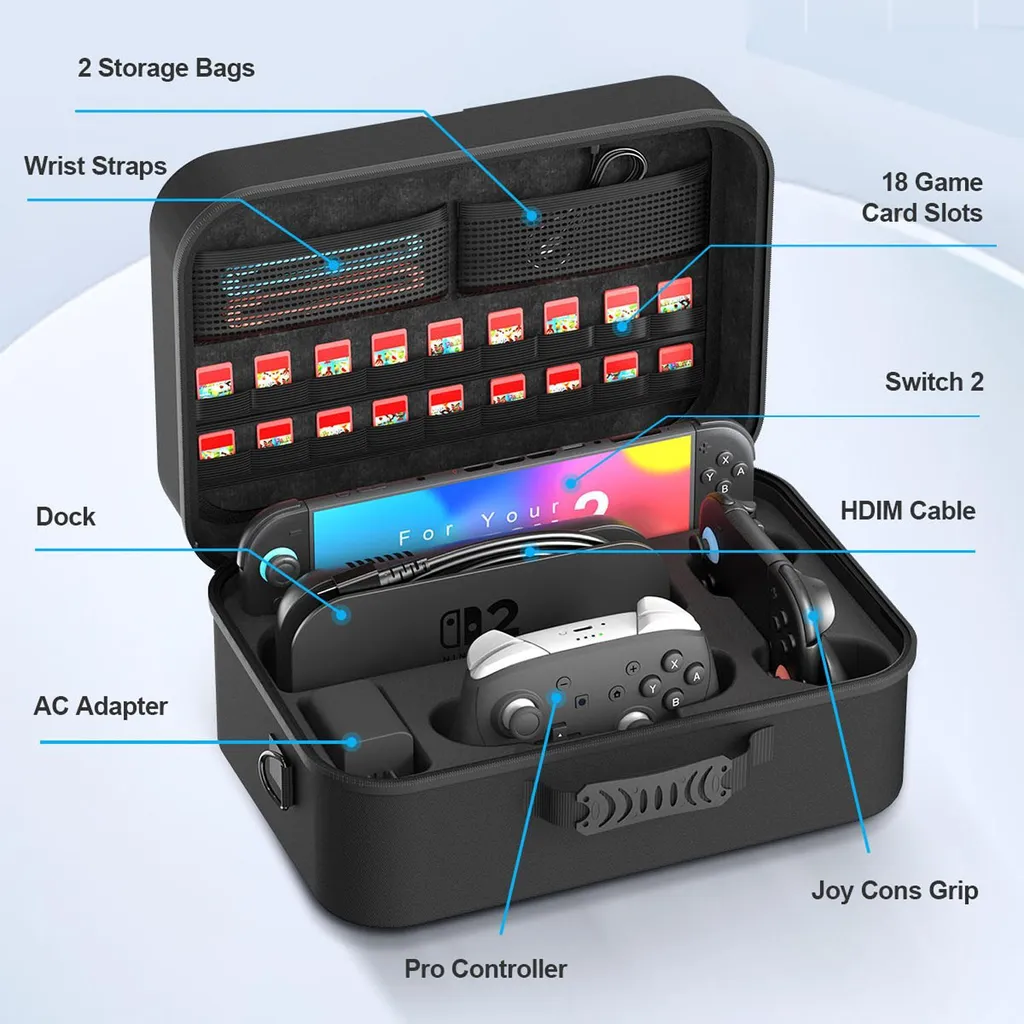 Étui rigide Switch noir : finissez-en avec les rayures et les chocs - 2
