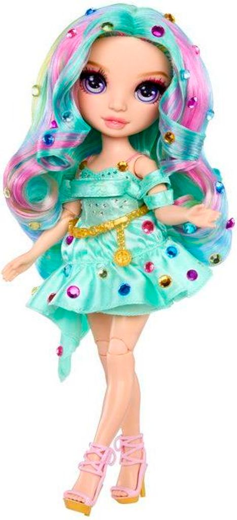 Rainbow High Be Dazzling Modepuppe, Celine Turquoise, 28 cm, mit Strass Applikator & Zubehör