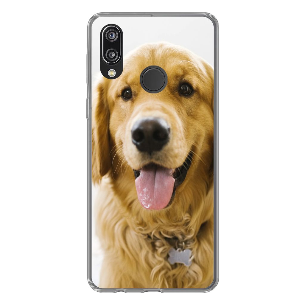 MuchoWow Handyhülle Schutzhülle Hülle für Huawei P20 Lite (2020) Porträt eines superschönen Golden Retrievers Silikon Softcase Handy Hülle...