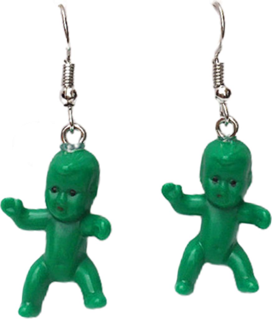 1 Paar baumelnde Ohrringe, Mini, realistisch, handgefertigt, dekorativ, passend für Babyparty-Accessoires, Geschenke, Frauen, Babypuppen-Anhänger...