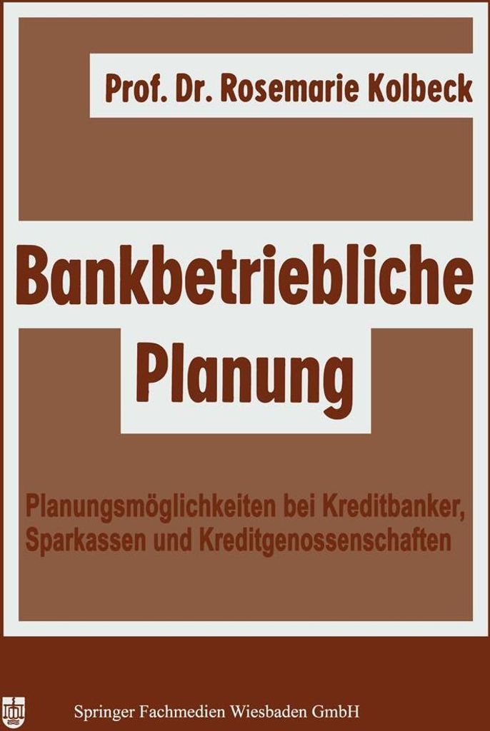 Bankbetriebliche Planung