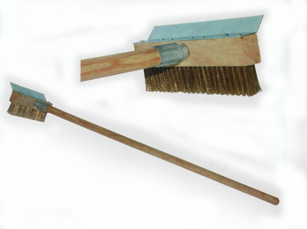 Messingbürste Messingbesen Holzbackofen Pizzaofen  Produktbild 