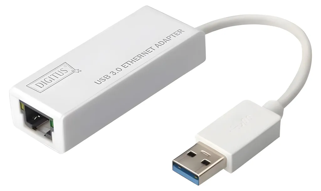 DIGITUS Adapter USB3.0 -> RJ45 Gigabit Ethernet weiß