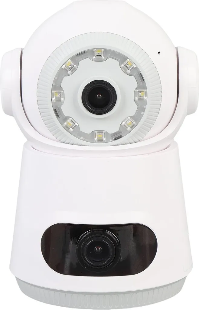 Caméra de sécurité PTZ WiFi 4MP HD à double objectif vision nocturne