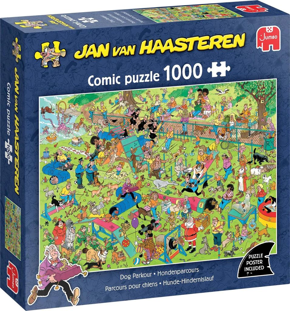 Jan van Haasteren: Hunde Parkour: 1000 Teile Produktbild 