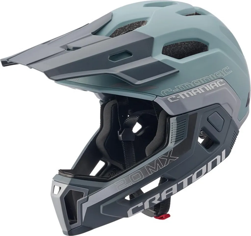 Casque intégral VTT Cratoni C-Maniac 2.0 MX vert pour Enduro et BMX