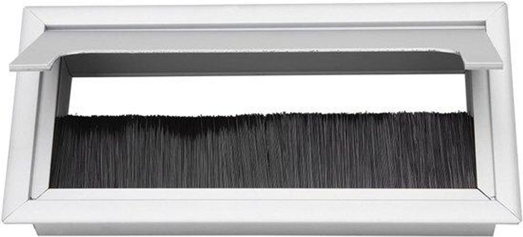 Rechenschutzkappe für Büroset, 160 x 80 x 25 mm, schwarz, metallische Oberfläche