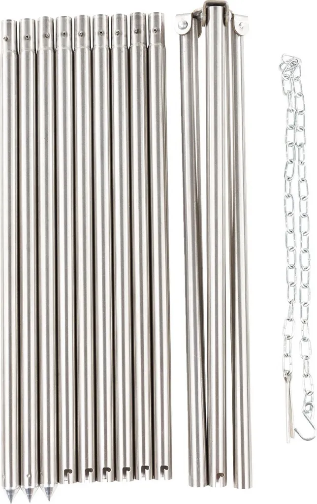 Trépied de cuisson pour feu de camp FoxOutdoor inox 1,9 m polyvalent - 2
