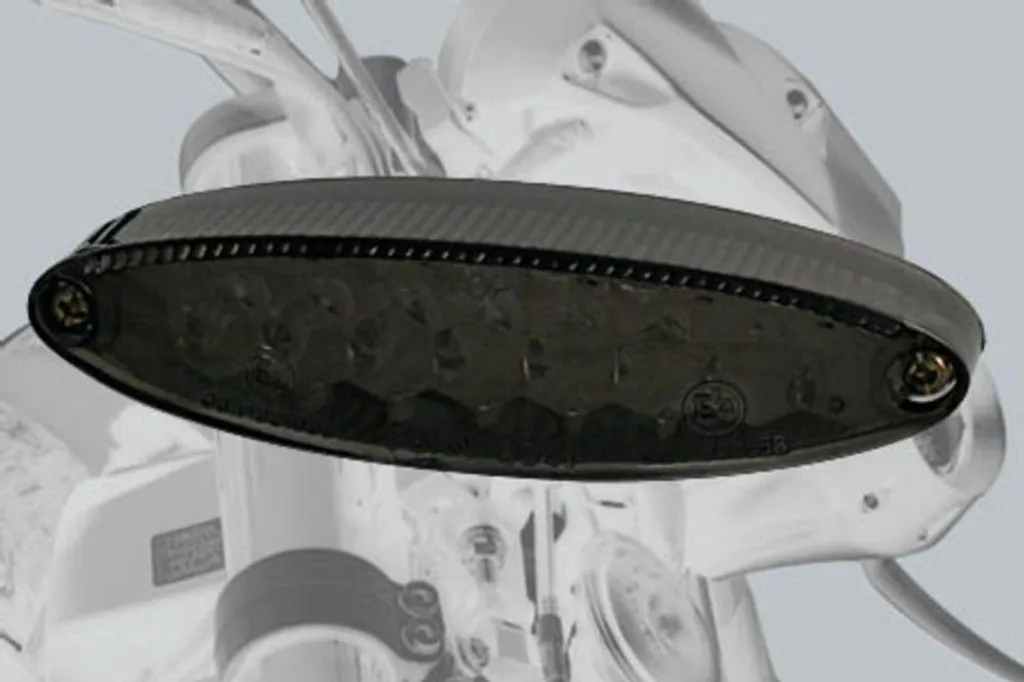 Mini feu arrière LED fumé et éclairage de plaque pour moto HIGHSIDER