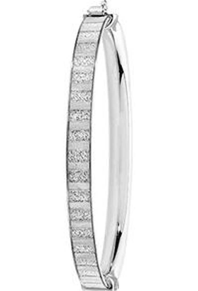 Wunderschöner 925 Sterling Silber Mädchen - Klappbar Armreif - 4mm, 5 Gramm; TRS22114