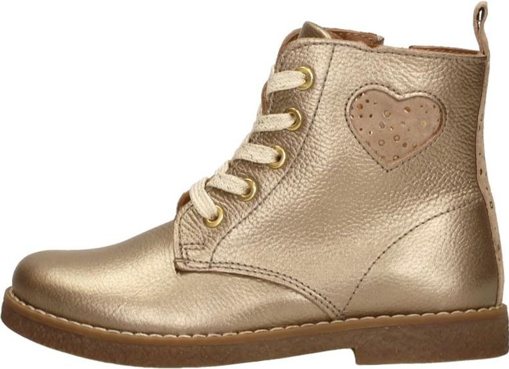 KEQ Veterschoen hoog Veterschoen hoog - Goudkleur - Maat 24